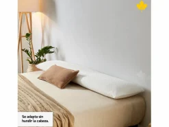 Almohada|Almohada Viscoelastica 135 cm Descansin | Efecto nube | Visco | Alivia Tensiones | Doble Funda