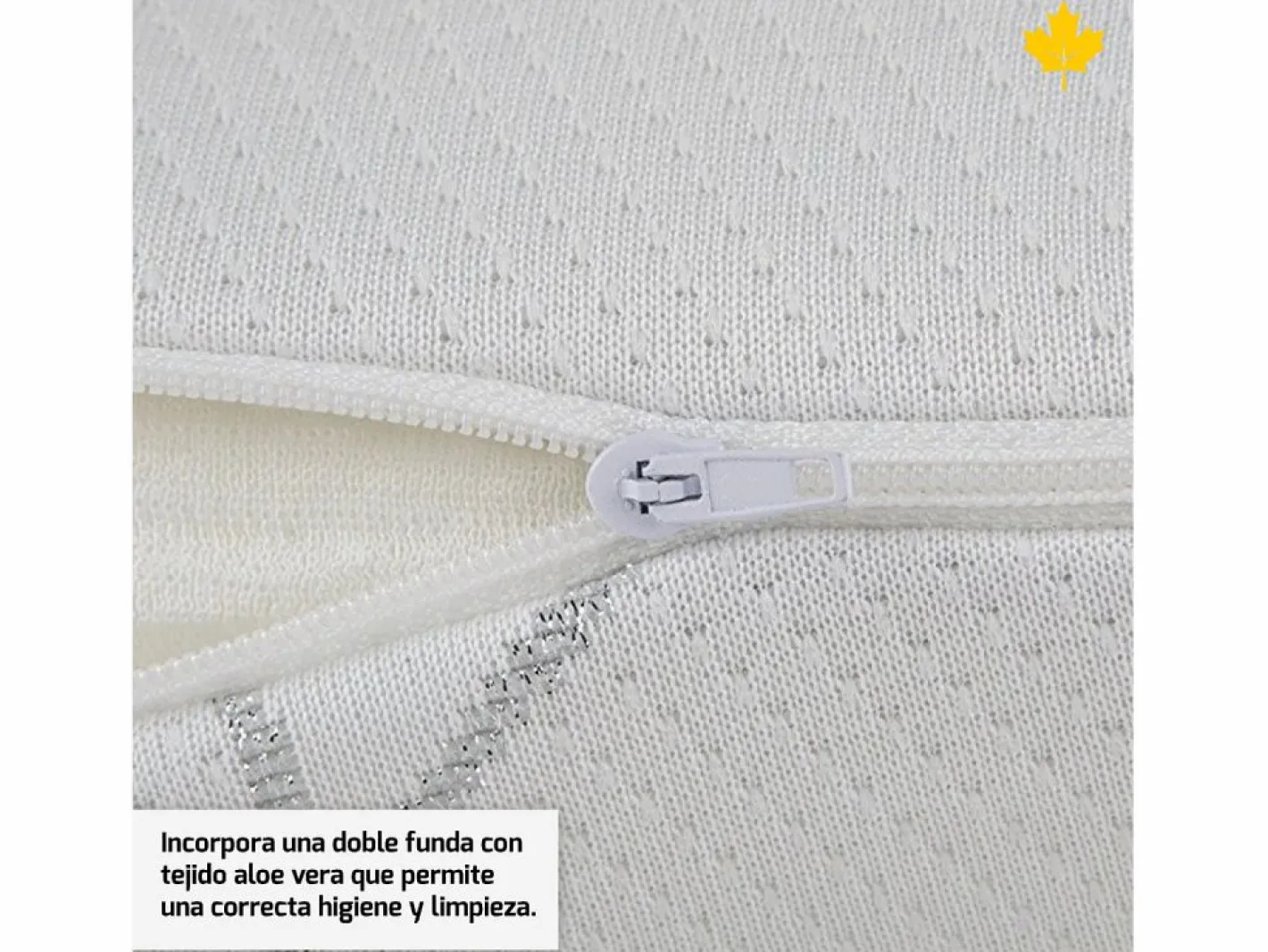 Almohada|Almohada Viscoelastica 70 cm Descansin | Efecto nube | Visco | Alivia Tensiones | Doble Funda