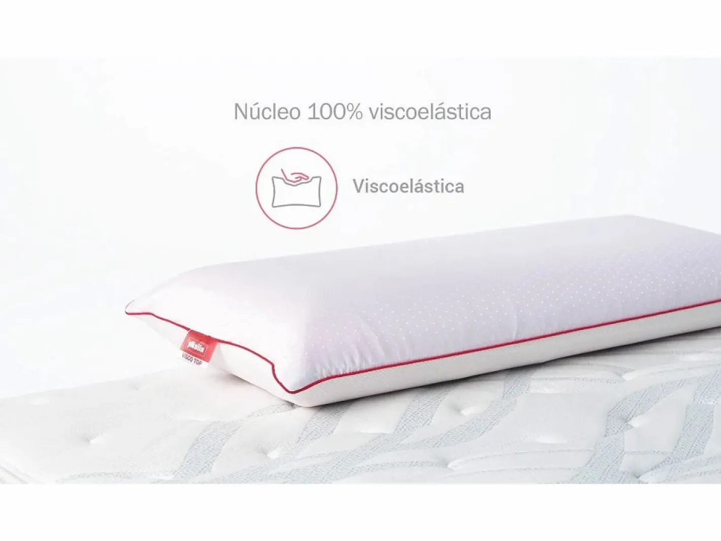 PIKOLIN Almohada 105x40cm | Visco Top | Visco | Firme Blanco Outlet