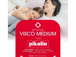 PIKOLIN Almohada|Almohada 135x40cm | Visco Medium | Visco | Frescor