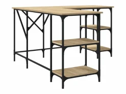 Garden Furniture Escritorio Rinconero|Amherst Junction Escritorio madera de ingeniería roble Sonoma 139x139x75 cm
