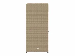 Annemarie Armario de almacenaje de jardín ratán PE 55x55x111 cm^Garden Furniture Outlet