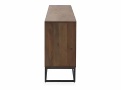 Aparador 4 puertas de madera maciza de mango y base metálica^ Discount