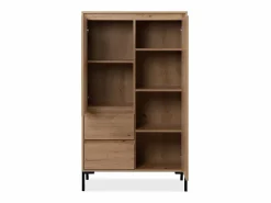 Calicosy Aparador Alto 2 Puertas 2 Cajones y 2 Estantes H139 cm - Plock Marru00f3n Discount