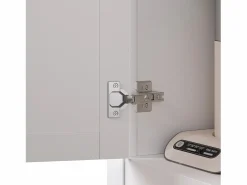 Merax Aparador De Cocina|Aparador alto de cocina - 104 x 40 x 180 cm - con estantes regulables + LEDs + 5 puertas + 1 cajón - Metal + MDF -