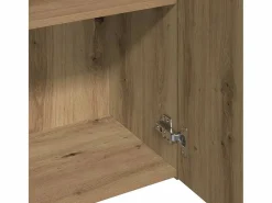 Aparador alto en madera de roble labrada artesanalmente 60x32x190 cm^ Online