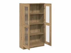 vidaxl Vitrina|Aparador alto Roble Artisan 82,5x30,5x150 cm Madera de ingeniería