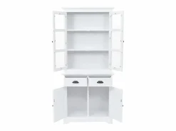 Aparador buffet mueble consola mueble de almacenaje mueble de porcelana con 4 puertas de MDF y madera de pino 180 cm 4402167^Mobikasa Outlet