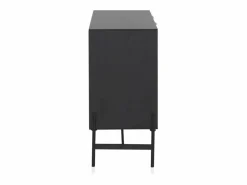 Aparador chapado en madera de fresno color con puertas en natural Negro Sale