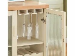 Sobuy Aparador Cocina para microonda Buffet para Comedor Entrada Salón con 2 puertas 2 cajones y 1 compartimento abierto 120 x 40 x 90 cm FSB81-MI ES Beige Outlet