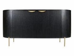 Maison Céphy Aparador|Aparador con 2 puertas de madera de mango y metal dorado - - NEVILI
