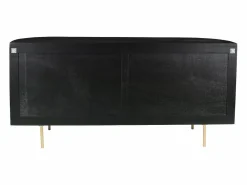 Maison Céphy Aparador|Aparador con 2 puertas de madera de mango y metal dorado - - NEVILI