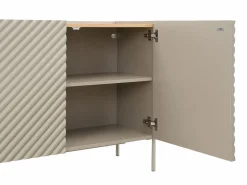 Vente-unique Aparador|Aparador con 4 puertas de MDF - Beige y natural claro - TASIBA