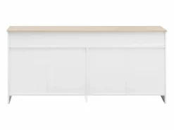 Aparador con 4 puertas y 3 cajones - mueble de almacenaje - mueble de madera - (160x37x75 cm)^ Online