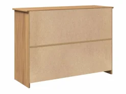 Clicnbuy Aparador con cajones Panama madera maciza pino 112x40x80 cm Marru00f3n Clearance
