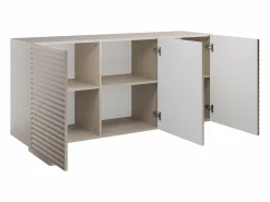 Vente-unique Aparador|Aparador de 3 puertas en MDF - Color: - LUDIMA