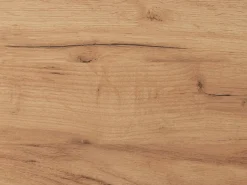 Vente-unique Aparador|Aparador de 4 puertas y 4 compartimentos con LEDs - Natural claro y Antracita - IDESIA