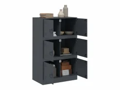 vidaxl Cajonera De Escritorio|Aparador de acero antracita 67x39x107 cm