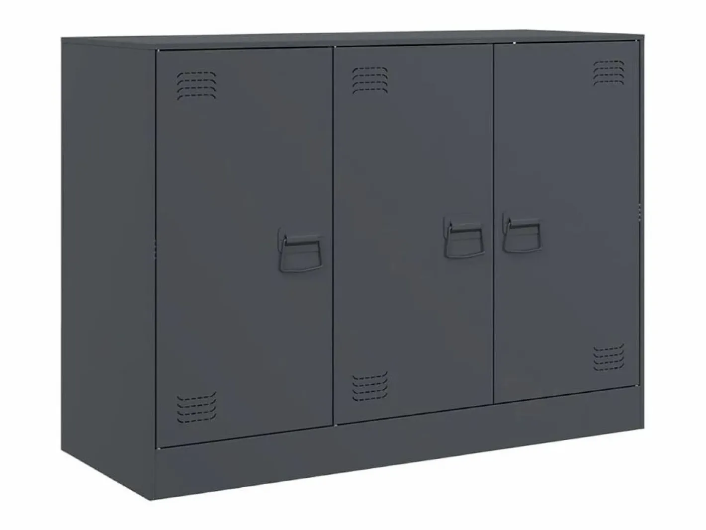 vidaxl Aparador De Cocina|Aparador de acero antracita 99x39x73 cm