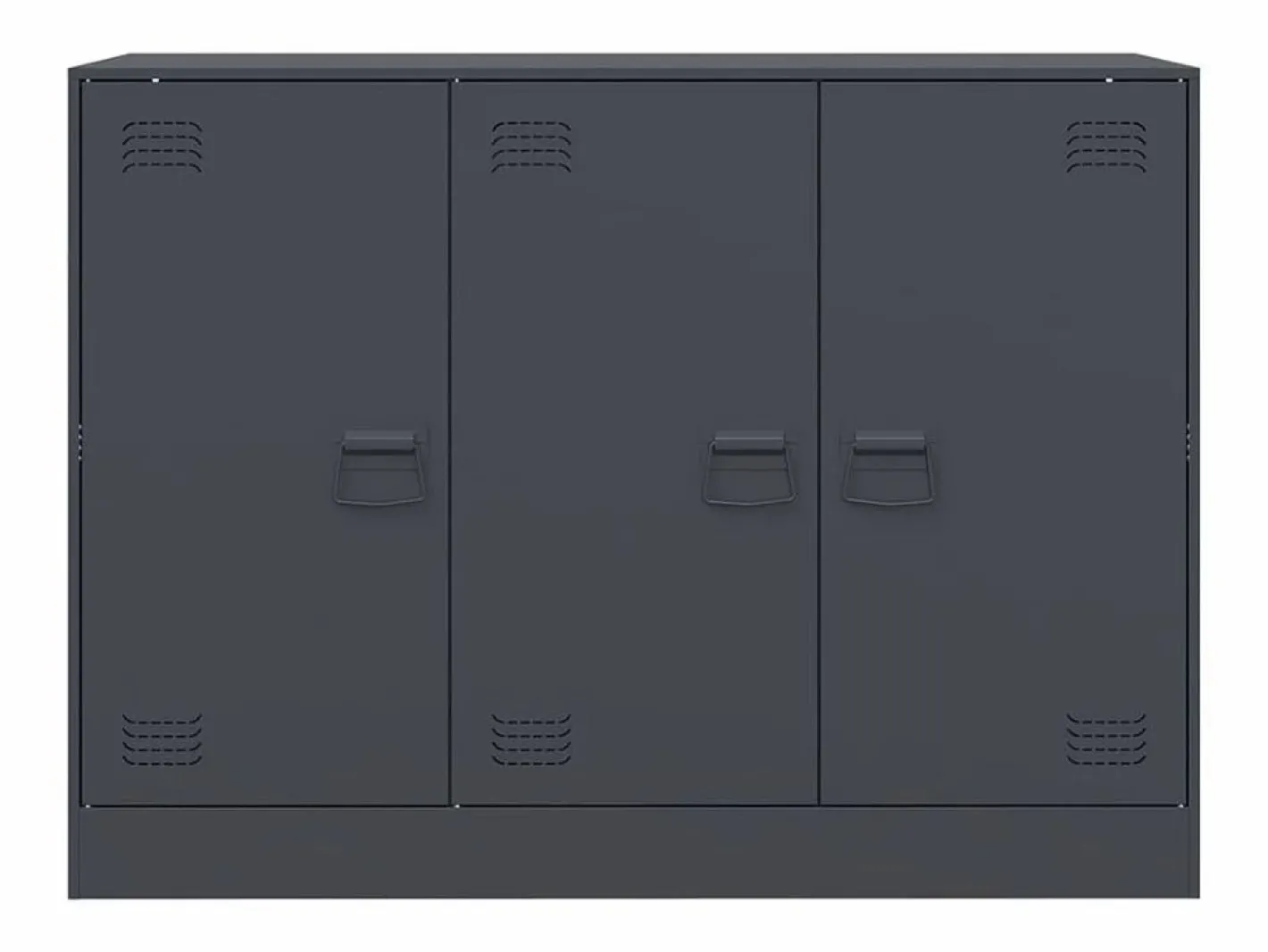 vidaxl Aparador De Cocina|Aparador de acero antracita 99x39x73 cm