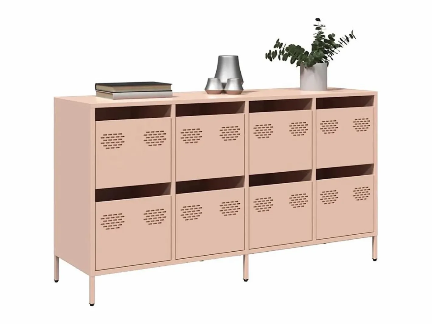 vidaxl Aparador De Cocina|Aparador de acero laminado en frío 135x39x73,5 cm