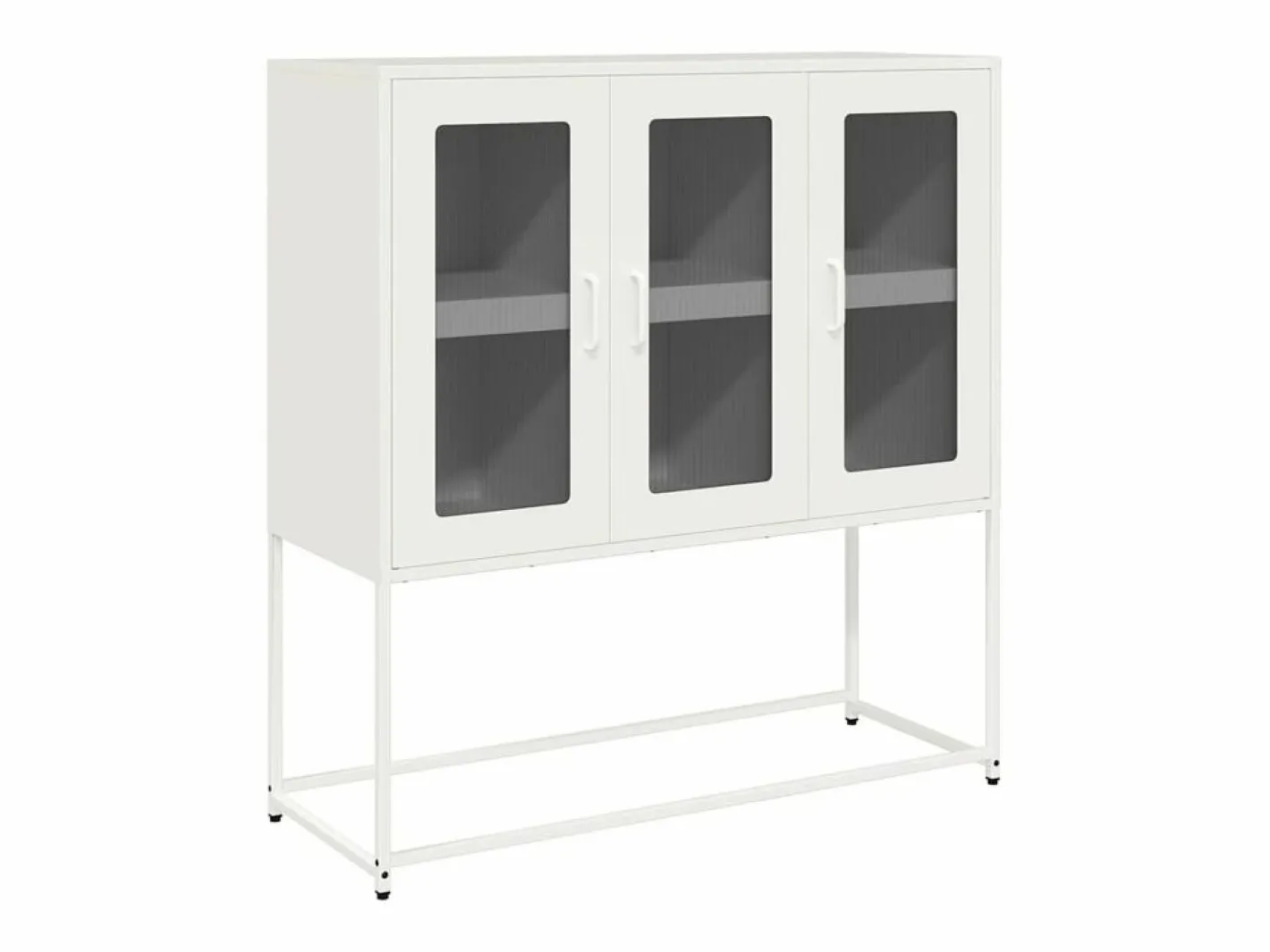 vidaxl Aparador De Cocina|Aparador de acero laminado en frío 100,5x39x107 cm