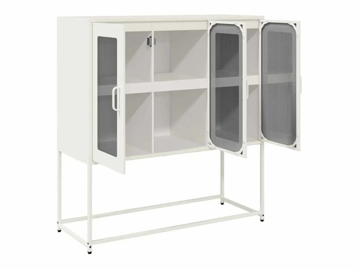 vidaxl Aparador De Cocina|Aparador de acero laminado en frío 100,5x39x107 cm