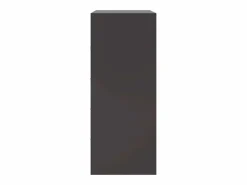 vidaxl Aparador de acero 67x39x95 cm Negro Outlet