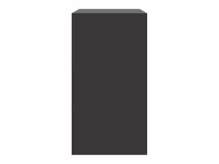vidaxl Aparador de acero 67x39x73 cm Negro Discount