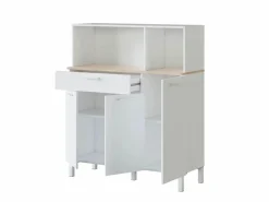 Calicosy Aparador De Cocina|Aparador de cocina 3 puertas 1 cajón - L108 cm - Kira
