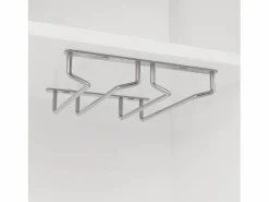 Hauss Spole Aparador de cocina con 4 puertas, 2 cajones y botellero - Madera MDF - Negro Blanco Best