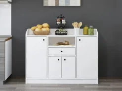Aparador de cocina con 4 puertas, 1 cajón y 1 estante - - MIZOTA^Vente-unique Clearance