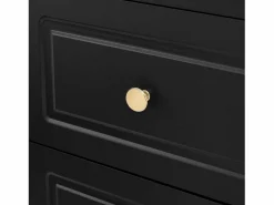 Aparador de cocina con zócalos - 120 x 40 x 138,5 cm - con 3 cajones + botellero + estantes + 2 puertas - MDF -^Merax Outlet