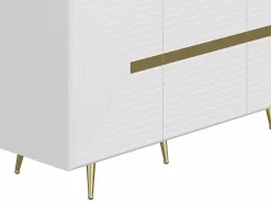 Aparador de diseño con 4 puertas de MDF - y Dorado - MOLYA^Vente-unique Discount