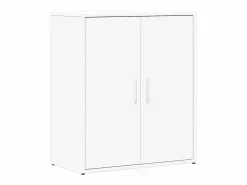 vidaxl Aparador de madera de ingeniería 2 uds 60x31x70 cm Blanco New