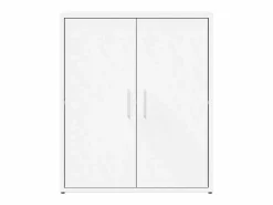 vidaxl Aparador de madera de ingeniería 2 uds 60x31x70 cm Blanco New