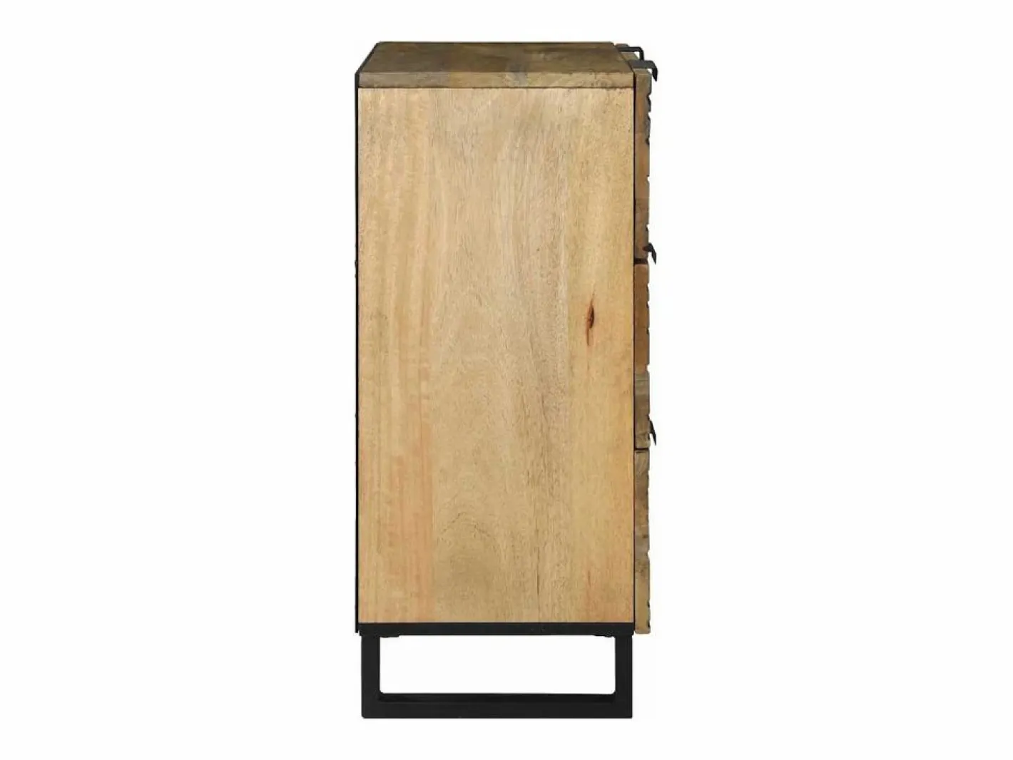 Aparador de madera maciza de mango de 60x33,5x75 cm Marru00f3n Hot