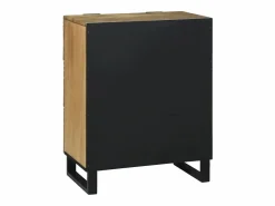 Aparador de madera maciza de mango de 60x33,5x75 cm Marru00f3n Hot