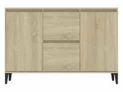 vidaxl Aparador madera contrachapada color roble Sonoma 102x35x70 cm Color natural claro