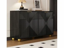 ModernLuxe Aparador|Aparador moderno - 2 puertas con estantes ajustables -