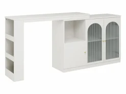 Aparador, Mueble bar giratorio de MDF - gran espacio de almacenamiento - estilo contemporáneo -^ModernLuxe Online