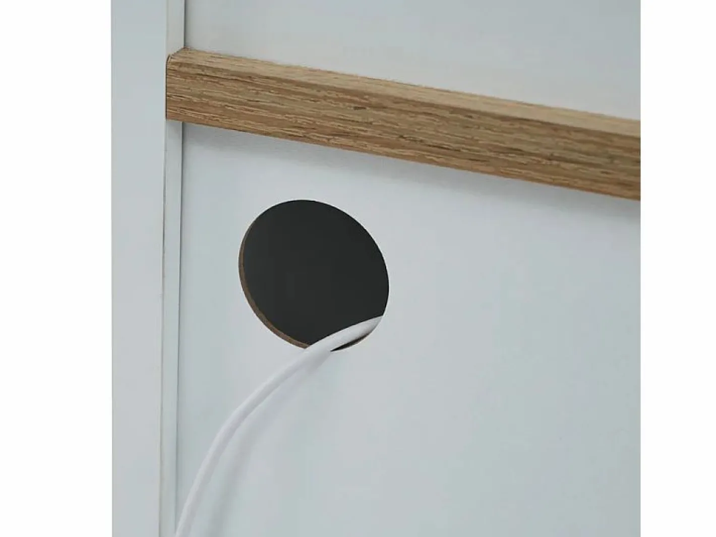 ModernLuxe Aparador, Mueble bar giratorio y retráctil con LED - gran espacio de almacenamiento - estilo contemporáneo - Blanco Clearance