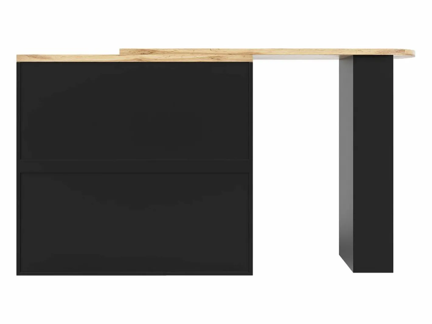 Aparador, Mueble bar giratorio y retráctil - 2 cajones y 6 compartimentos -^ModernLuxe Best