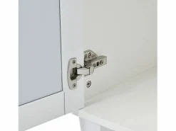 Aparador 160x40x84cm con 4 puertas con espejo, cuerpo lacado en^Hauss Spole Discount