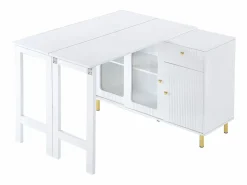 Hauss Spole Aparador De Cocina|Aparador 122x80x82cm con 3 puertas y 1 cajón, tapa extensible y giratoria, cuerpo