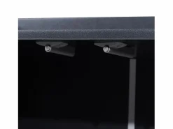 Hauss Spole Aparador De Cocina|Aparador 120x30x80cm con 4 puertas sin tiradores, patas de metal dorado, cuerpo
