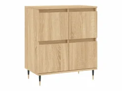 Aparadores 2 piezas madera contrachapada color roble sonoma ES70618 Marru00f3n Sale