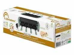 Little Balance Aparato de raclette para 4 personas 800W con grill, placa antiadherente extraíble y accesorios de madera Verde Clearance