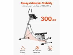 Aparato para Abdominales SucceBuy, Aparato de Entrenamiento para Abdominales, Entrenador Básico y de Abdominales para Mujeres, Acero al Carbono Plateado Outlet