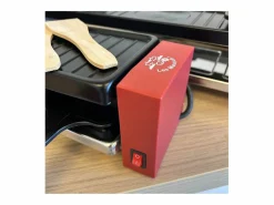 Little Balance Aparato para Raclette + Grill 800W para 4 Personas - Superficie Antiadherente 50 cm, Sartenes Cool Touch Rojo Clearance